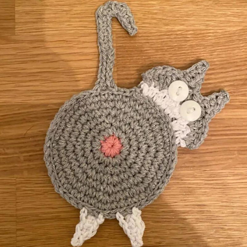 Cat Butt Coaster