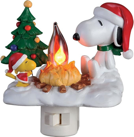 Snoop Flickering Campfire Christmas Night Light