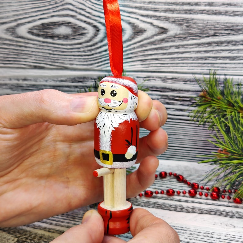 Naughty Santa Ornaments